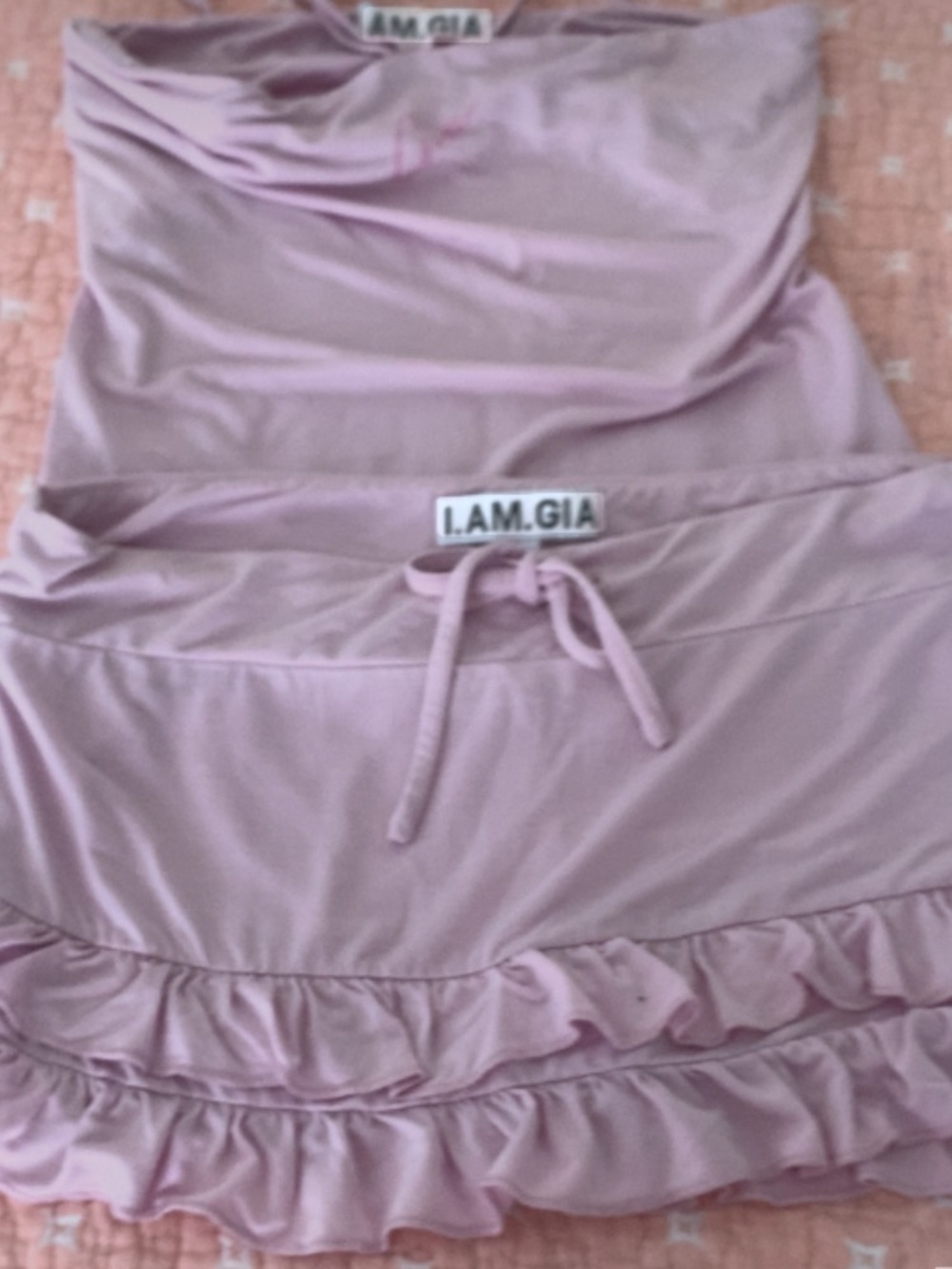 I.AM.GIA Lilac Two-Piece Ruffle Set